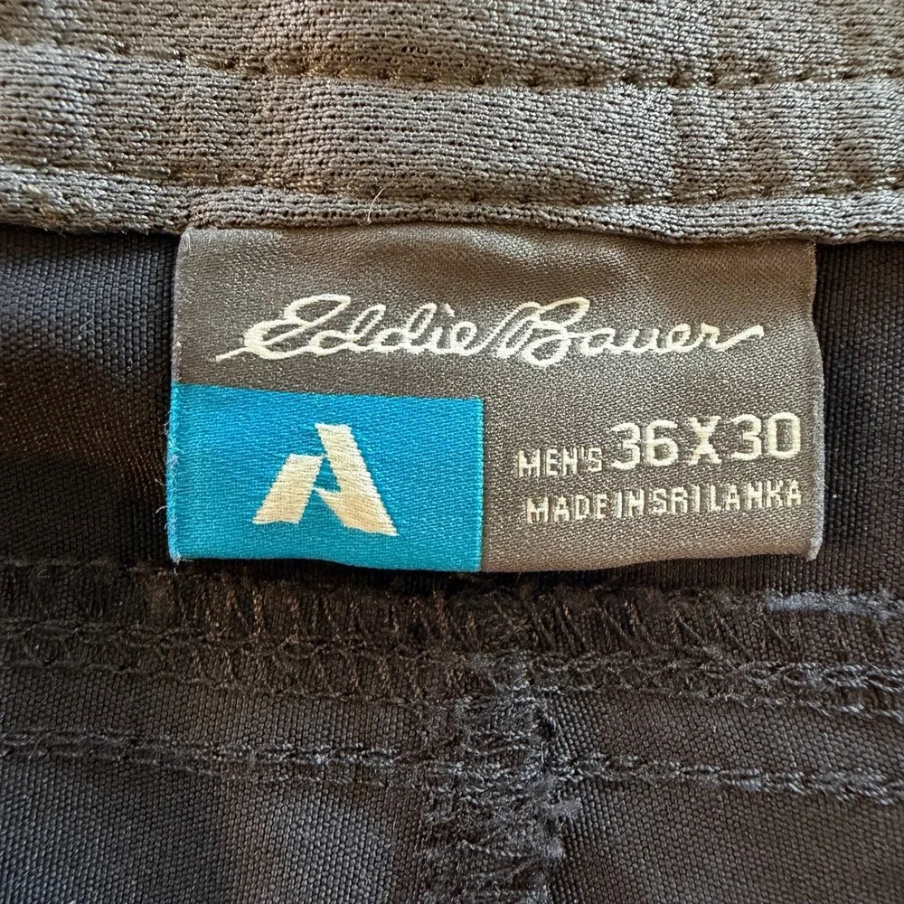 Eddie Bauer First Ascent Pants Mens 36x30 Guide Pro Black Hike Stretch Outdoors